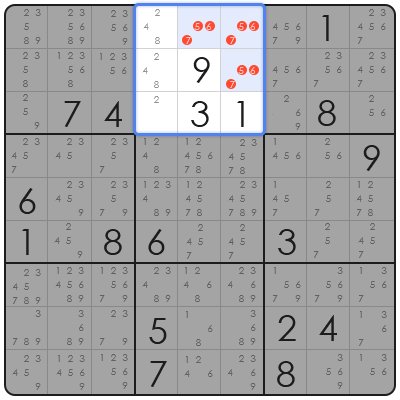 sudoku hidden single